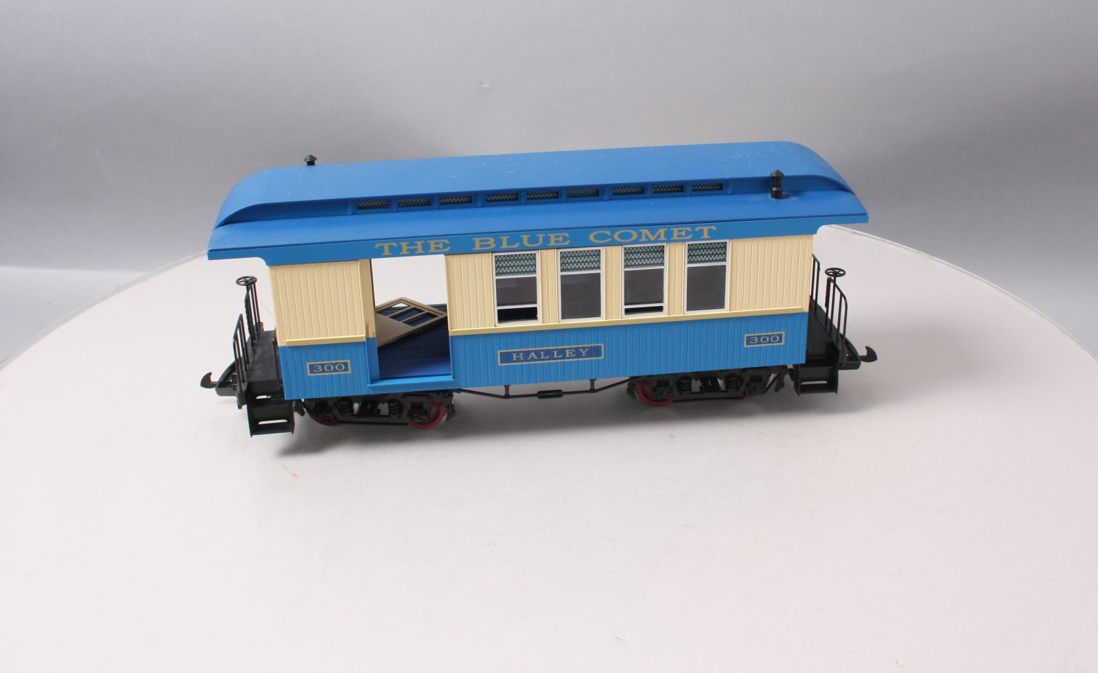 Piko 38622 G Scale Blue Comet Wood Combine Passenger Car #300