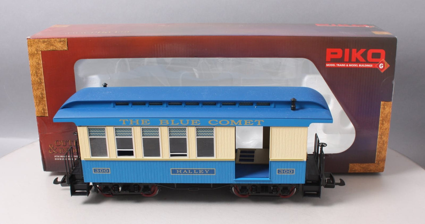 Piko 38622 G Scale Blue Comet Wood Combine Passenger Car #300