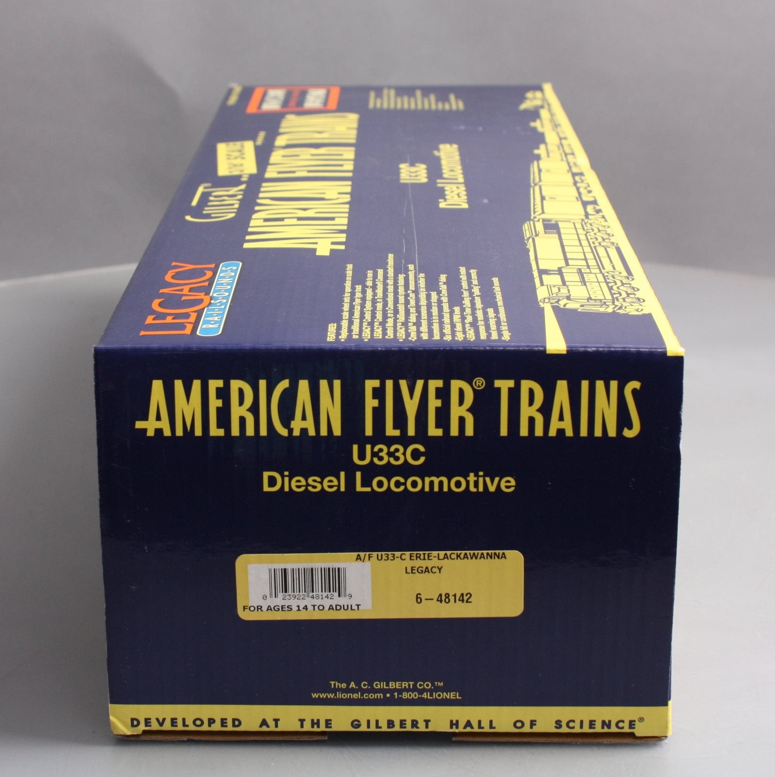 American Flyer 6-48142 S Scale Erie Lackawanna U33C Diesel Locomotive #3320