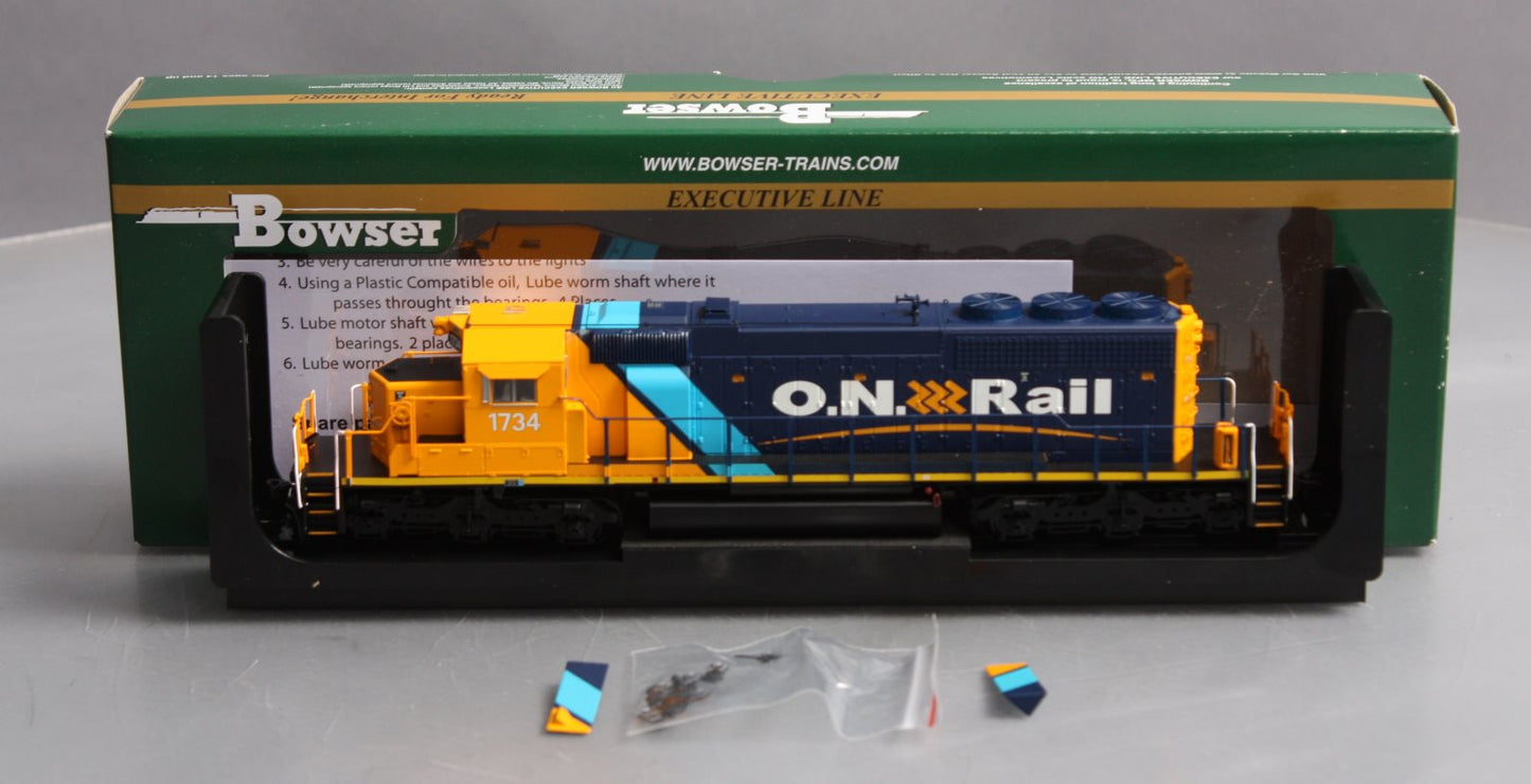 Bowser 24502 HO Ontario Northland GMD SD40-2  Diesel Locomotive #1734