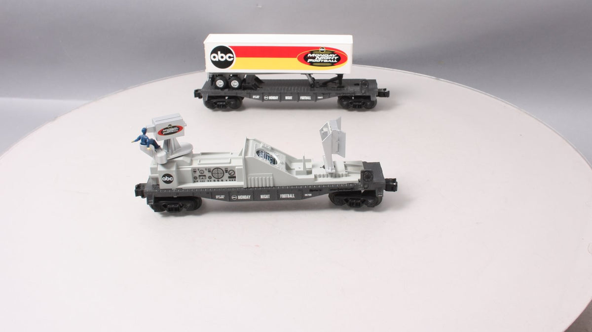 Lionel 6-21783 O Monday Night Football TV Car & Trailer Set LN/Box