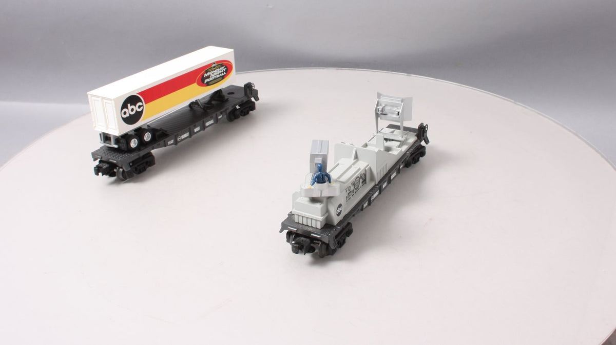 Lionel 6-21783 O Monday Night Football TV Car & Trailer Set LN/Box