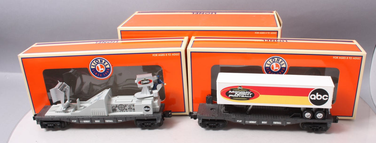 Lionel 6-21783 O Monday Night Football TV Car & Trailer Set LN/Box