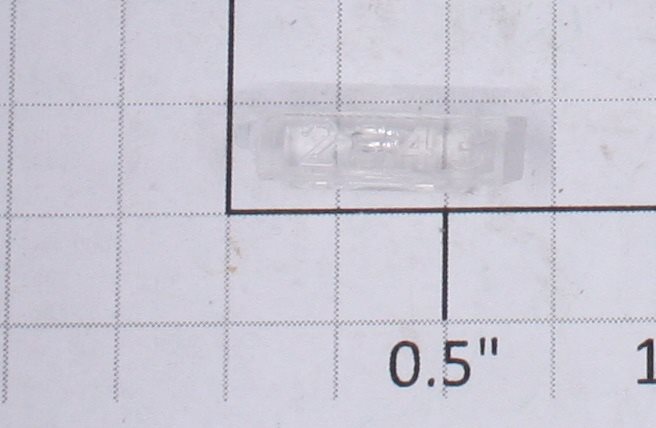 Lionel 2343-10 Left Hand Clear Raised Number Marker Lens/Number Board