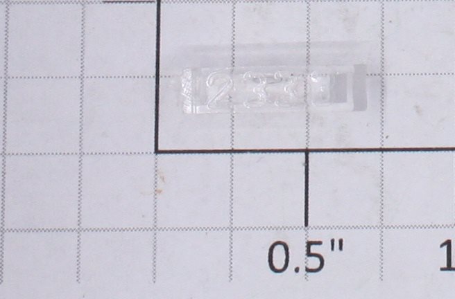 Lionel 2333-10 Left Hand Clear Raised Number Marker Lens/Number Board