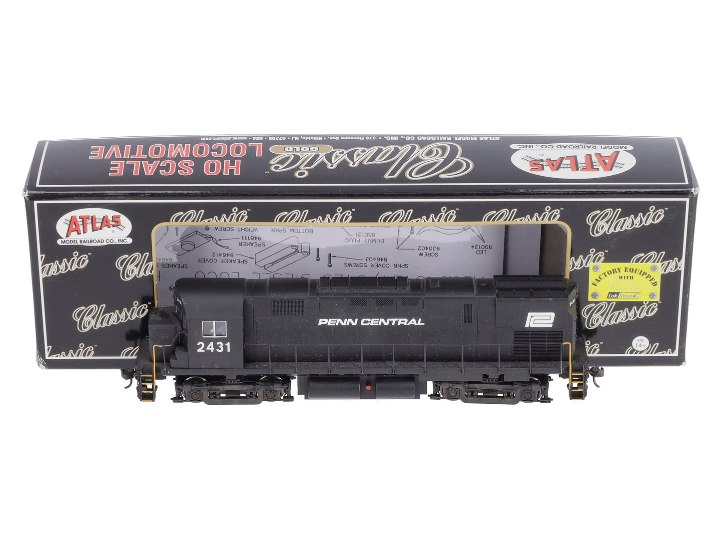 Atlas 10001376 Penn Central C425 Phase 2 Diesel Locomotive w/LokSound  #2431
