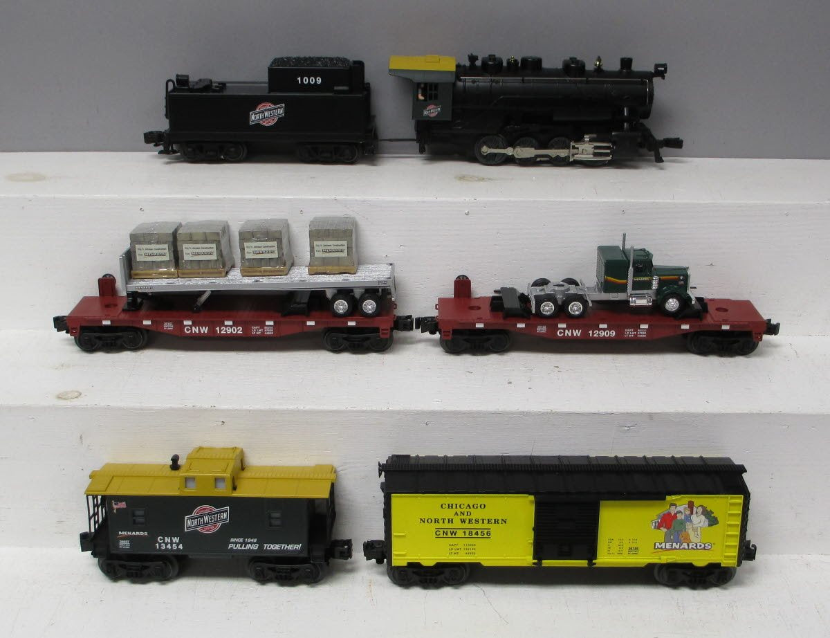 Lionel 6-30202 O Gauge Chicago & Northwestern Steam Freight Train Set - Menards NIB