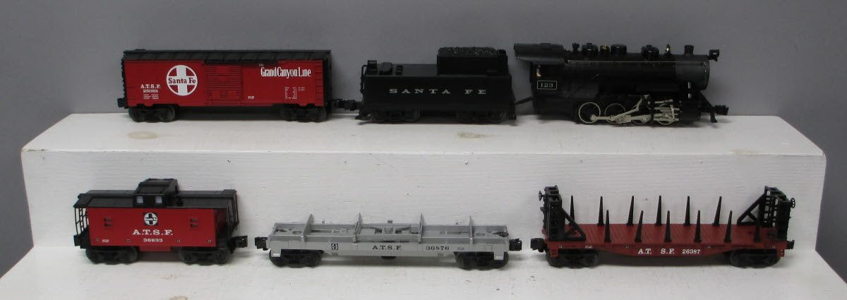 Lionel 6-30091 Santa Fe 0-8-0 O Gauge Steam Freight Train Set NIB