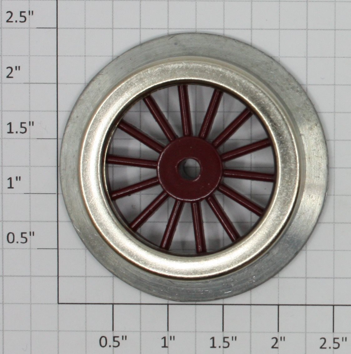 Lionel 33-31 Red Spoked 2-1/2" Std. Gauge Electric Loco Plain Wheel