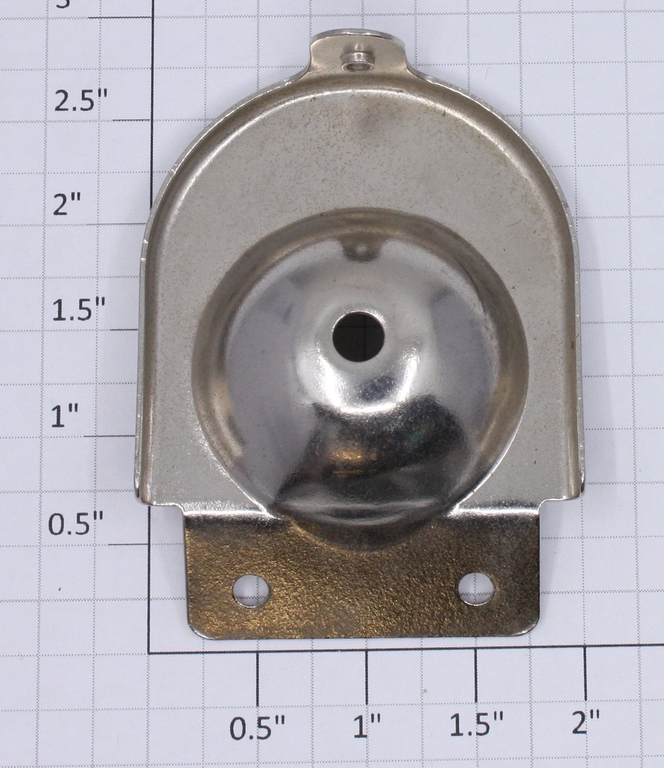 Lionel 400E-28 Nickel Boiler Front Reflector - Without Light Socket