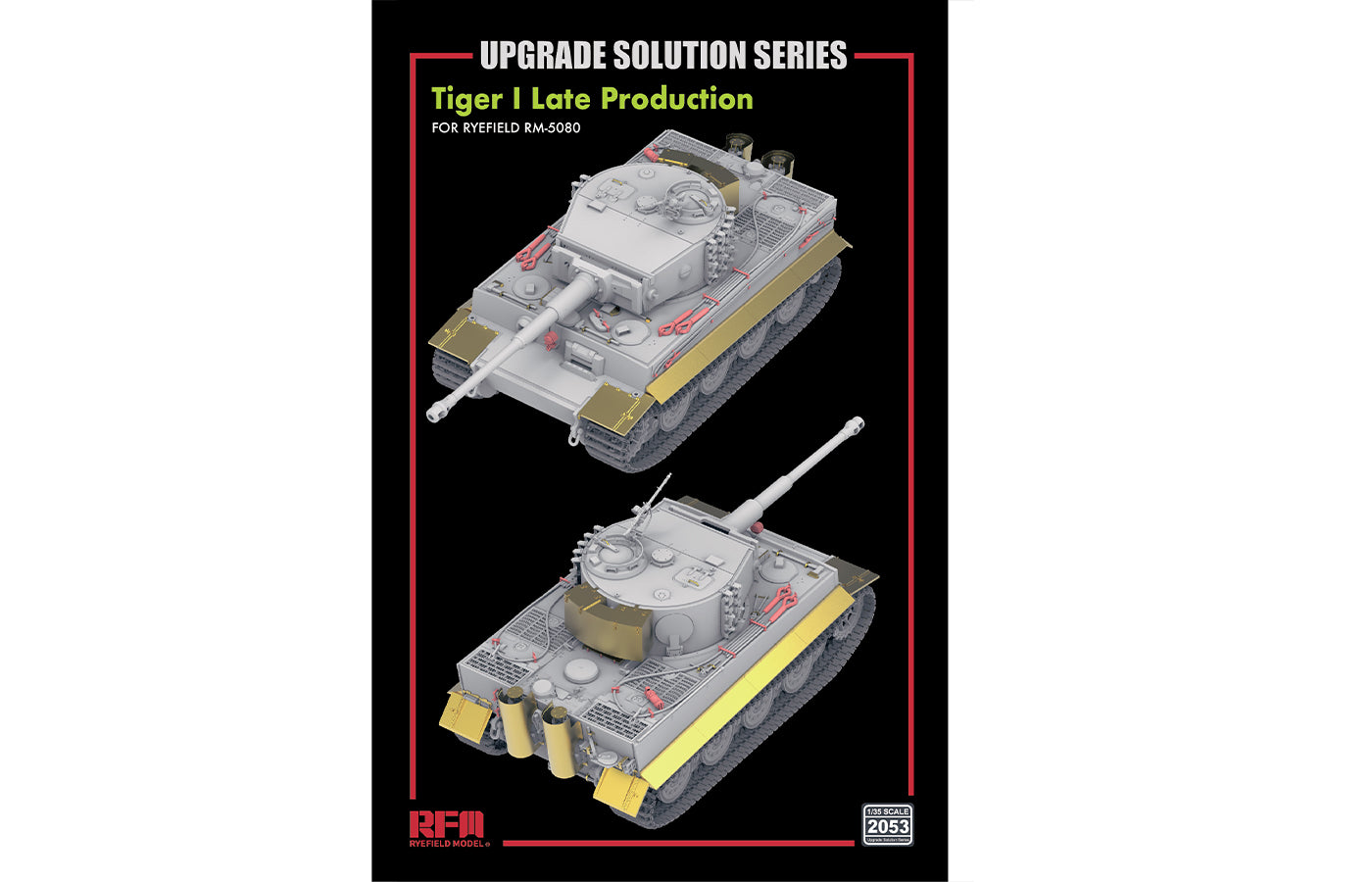 Rye Field Models 2053 1:35 Tiger I Ausf. E Late Prod RFM5080 Upgrade Detail Set
