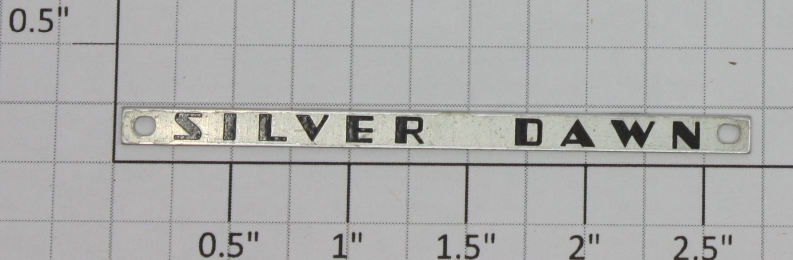 Lionel 2531-47 Silver Dawn Nameplate with Holes