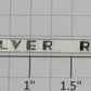 Lionel 2532-50 Nickel Range Nameplate with Mounting Holes