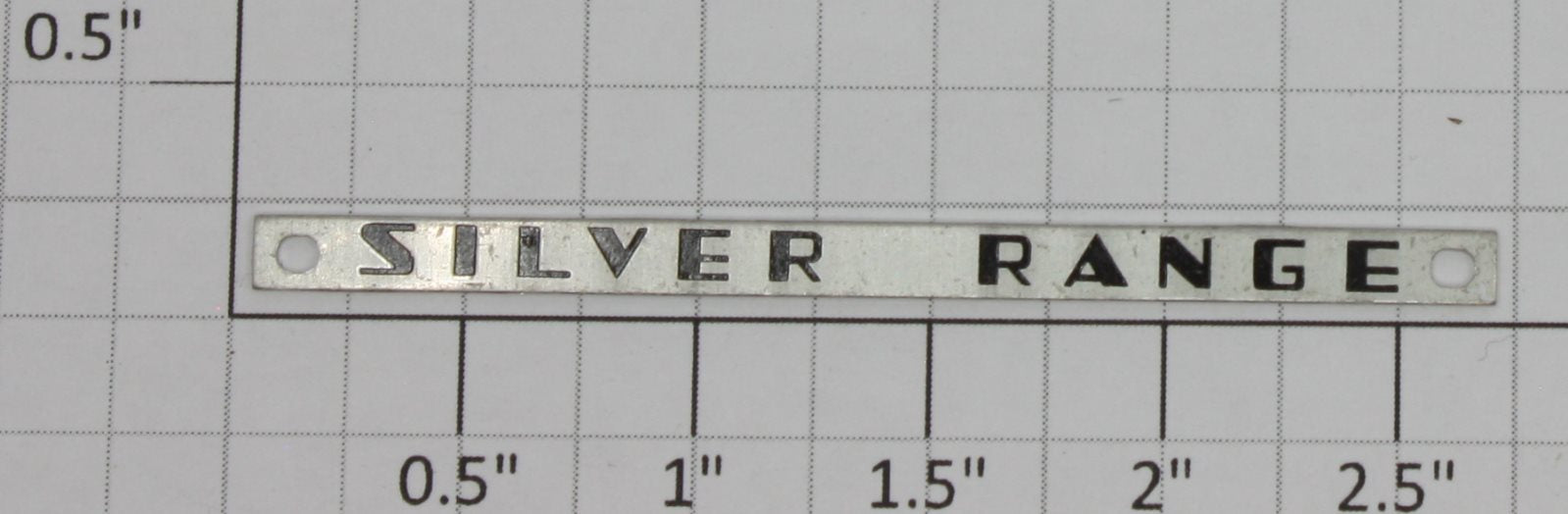 Lionel 2532-50 Nickel Range Nameplate with Mounting Holes