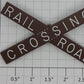 Lionel 154-35  Brown Plastic Railroad Crossing Sign