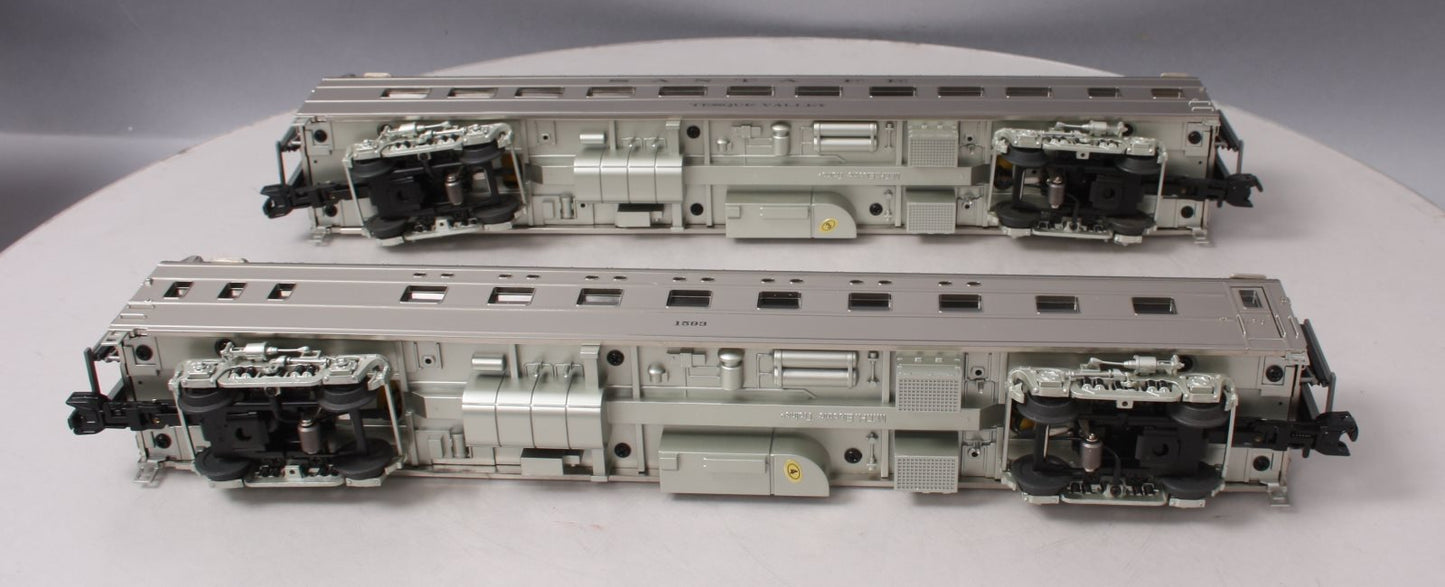 MTH 20-66136 O Santa Fe 70’ Sleeper/Diner Smooth Passenger Set (Set of 2)