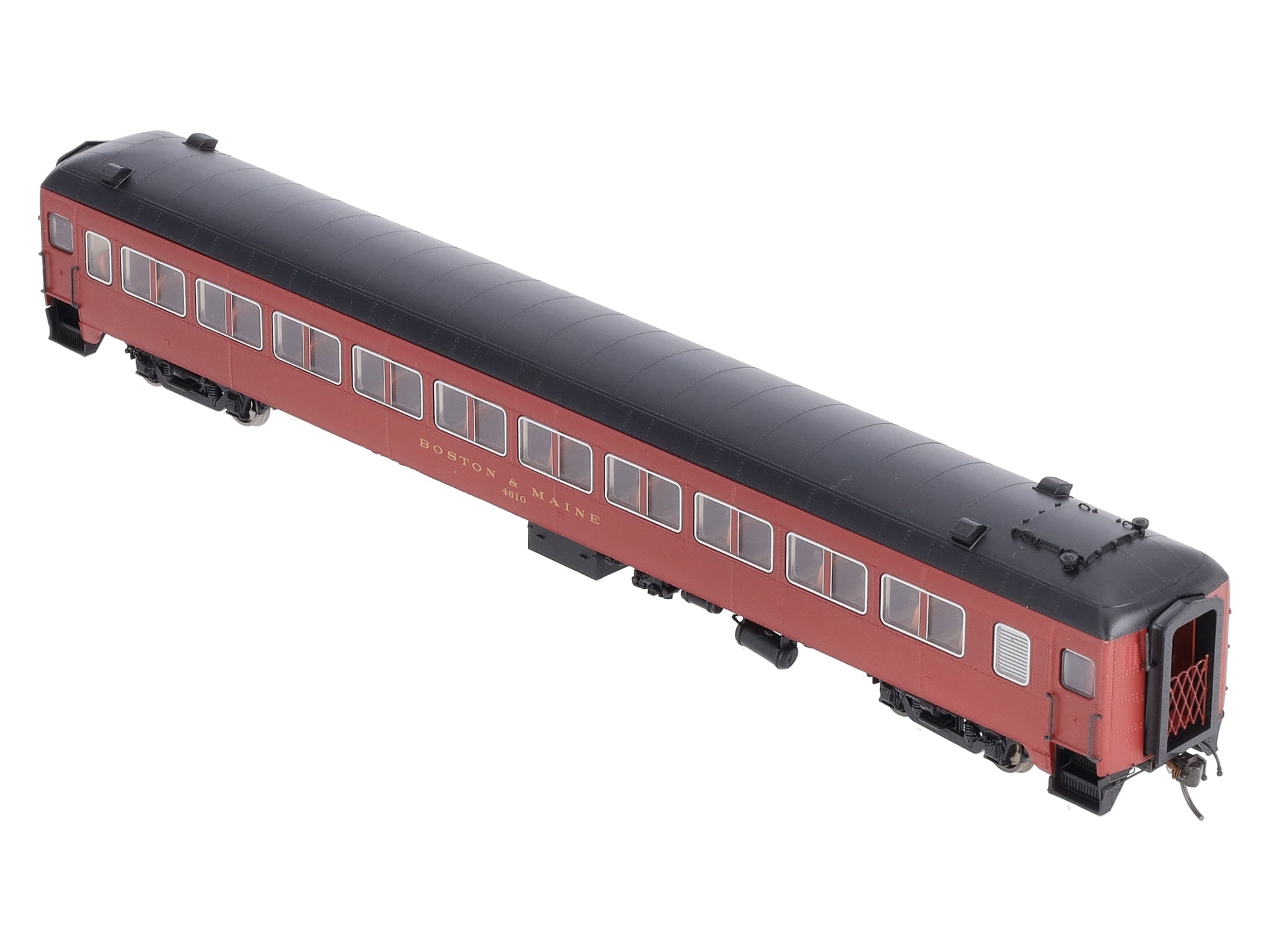 Rapido Trains 109138 HO Scale Boston & Maine 10-Window Coach Car #4610