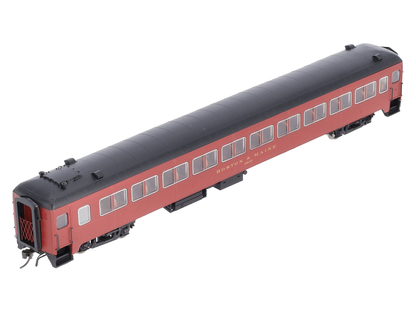 Rapido Trains 109138 HO Scale Boston & Maine 10-Window Coach Car #4610