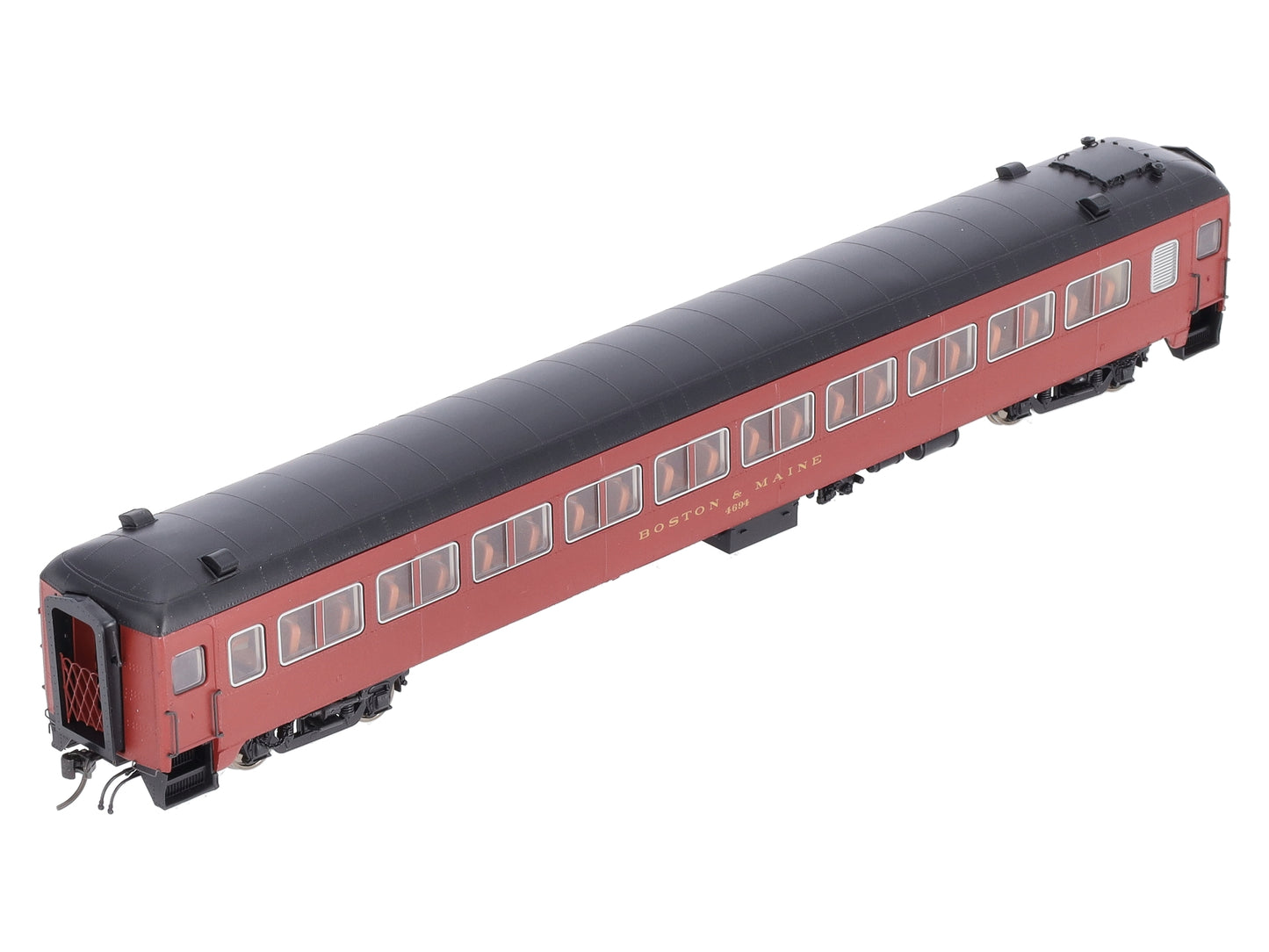 Rapido Trains 109137 HO Boston & Maine 10-Window Coach, No Skirt #4694
