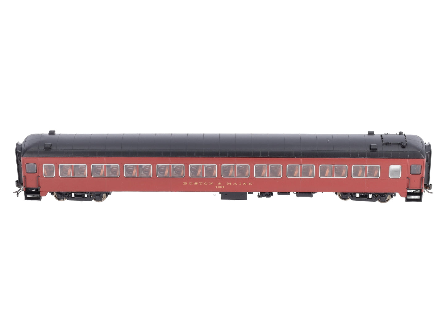 Rapido Trains 109137 HO Boston & Maine 10-Window Coach, No Skirt #4694