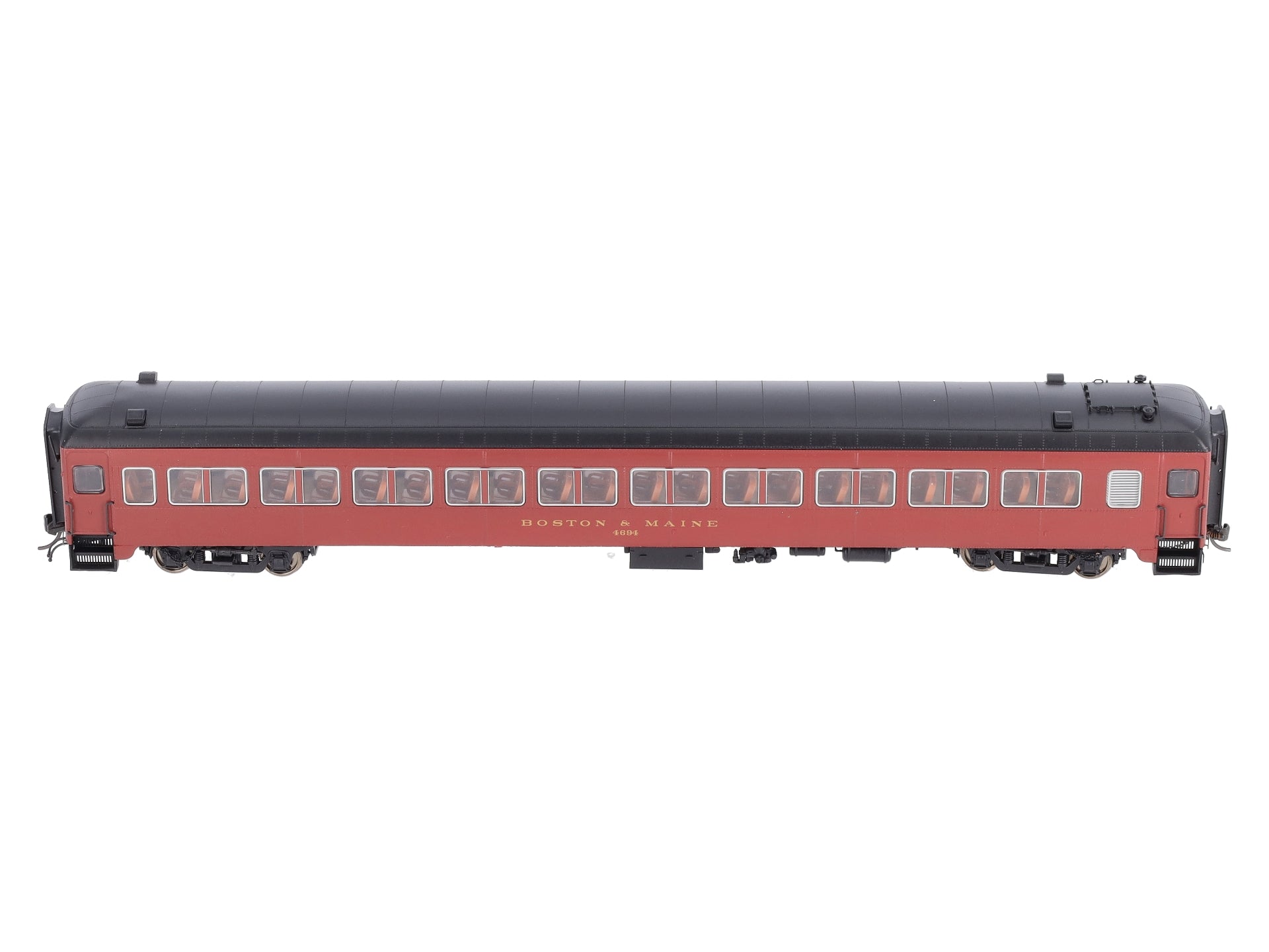 Rapido Trains 109137 HO Boston & Maine 10-Window Coach, No Skirt #4694