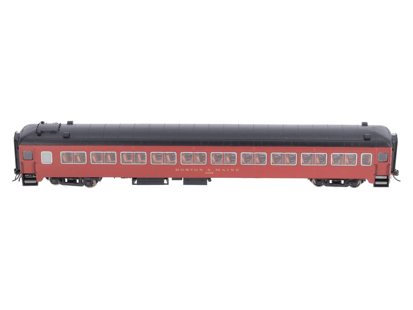 Rapido Trains 109137 HO Boston & Maine 10-Window Coach, No Skirt #4694