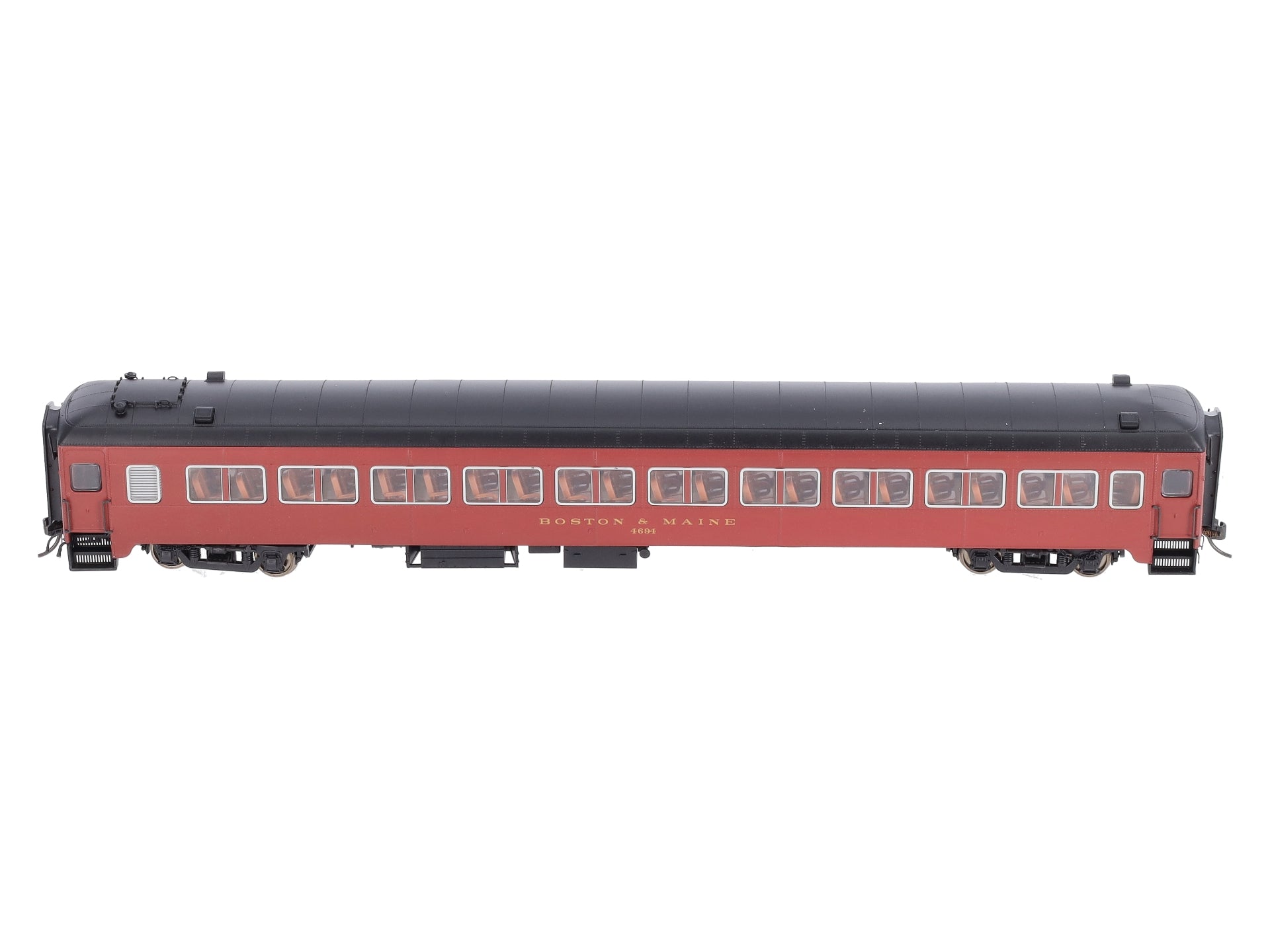 Rapido Trains 109137 HO Boston & Maine 10-Window Coach, No Skirt #4694