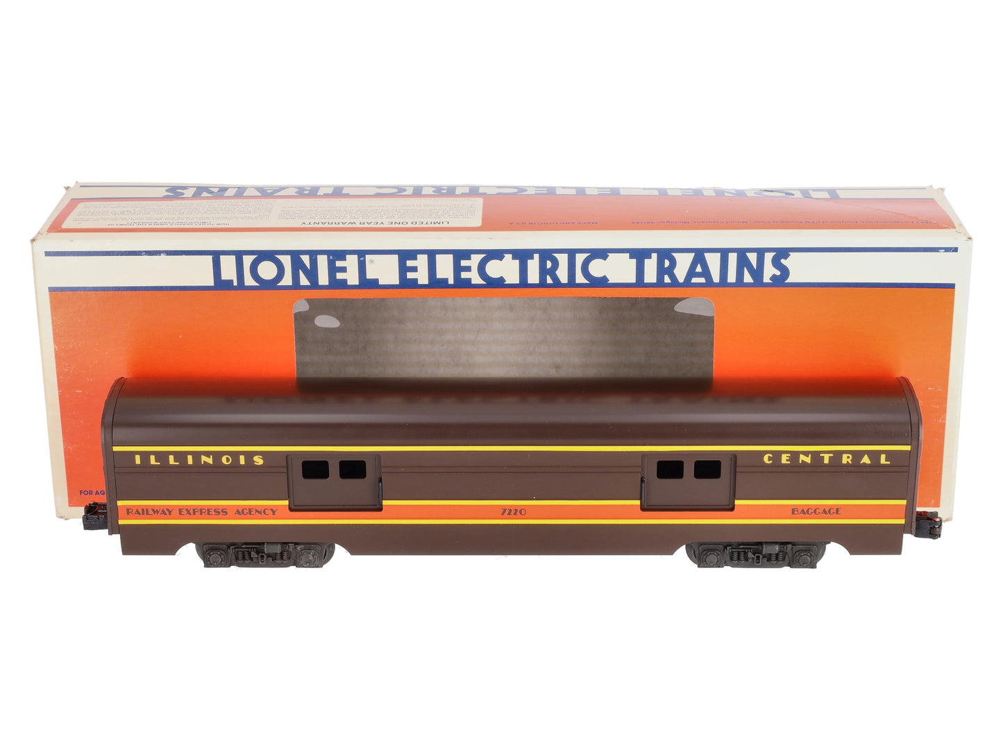 Lionel 6-7220 O Gauge Illinois Central Baggage Car #7220 LN/Box