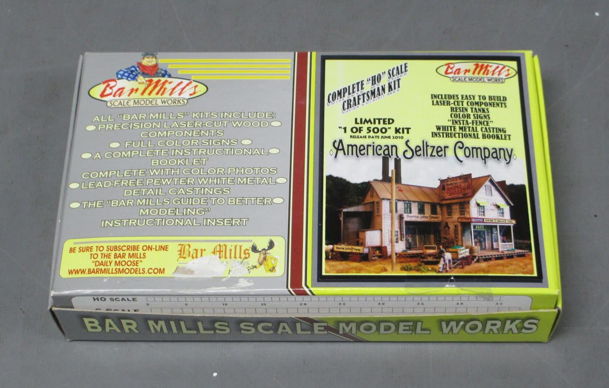 Bar Mills HO Scale American Seltzer Company Wooden Building Kit