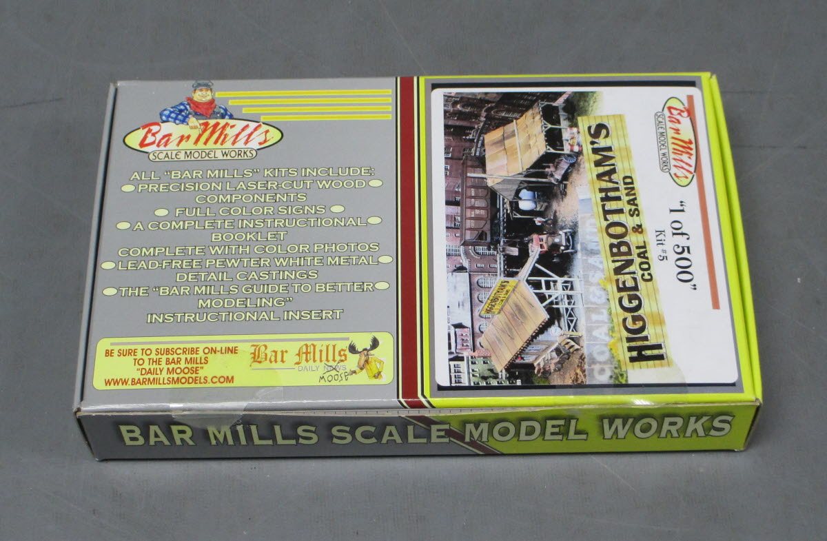 Bar Mills 5 HO Scale Higgenbotham's Coal & Sand Building Kit
