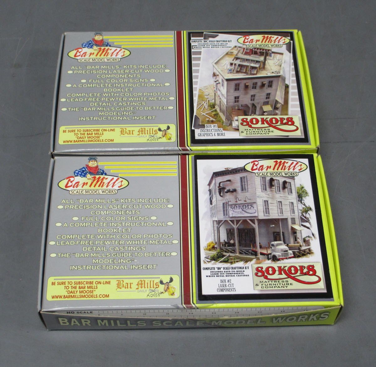 Bar Mills HO Scale Sokol's Mattress & Furniture Company Building Kit