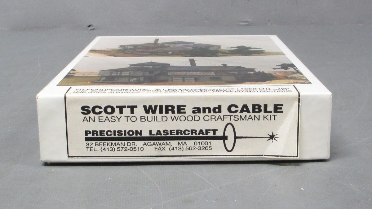 Precision Lasercraft HO Scale Scott Wire and Cable Lasercut Wooden Building Kit EX/Box