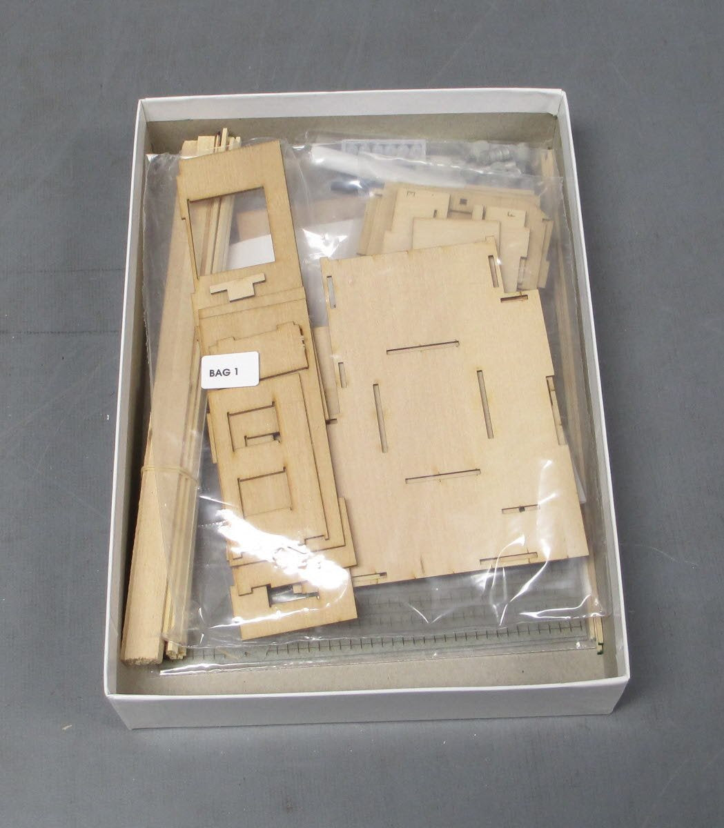 Precision Lasercraft HO Scale Scott Wire and Cable Lasercut Wooden Building Kit EX/Box