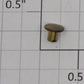 Lionel 7/64 x 5/32" Solid Brass Rivet