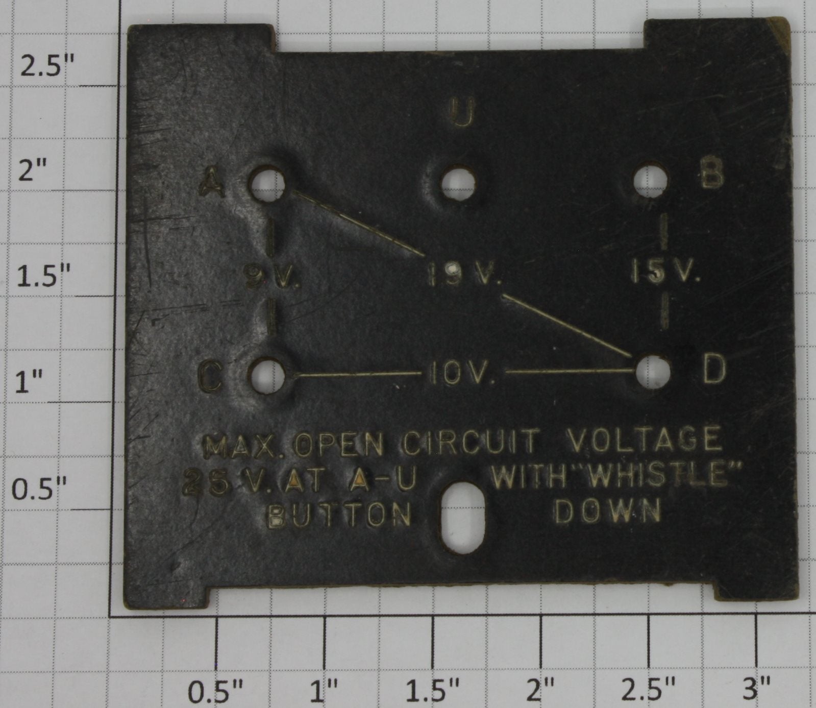 Lionel RW-10 Terminal Plate
