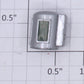 Lionel 390-71 Nickel Painted Diecast Headlight with End Hole