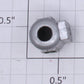 Lionel 390-71 Nickel Painted Diecast Headlight with End Hole