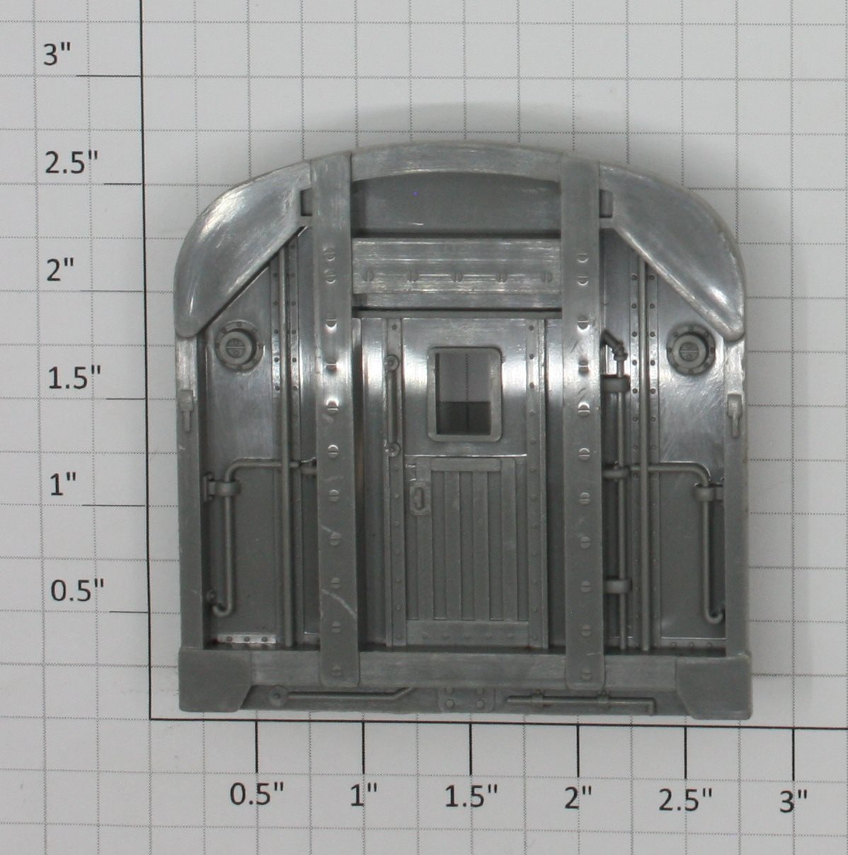 Lionel 2532-41 Dark Gray Plain Vestibule End without Clips
