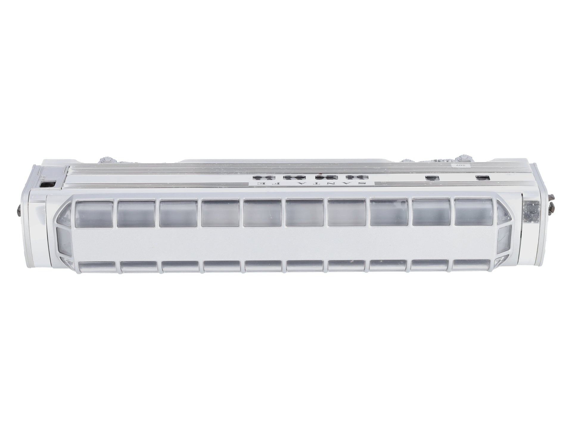 Lionel 6-19128 O Gauge Santa Fe Aluminum Full Vista Dome Car #507 EX/Box