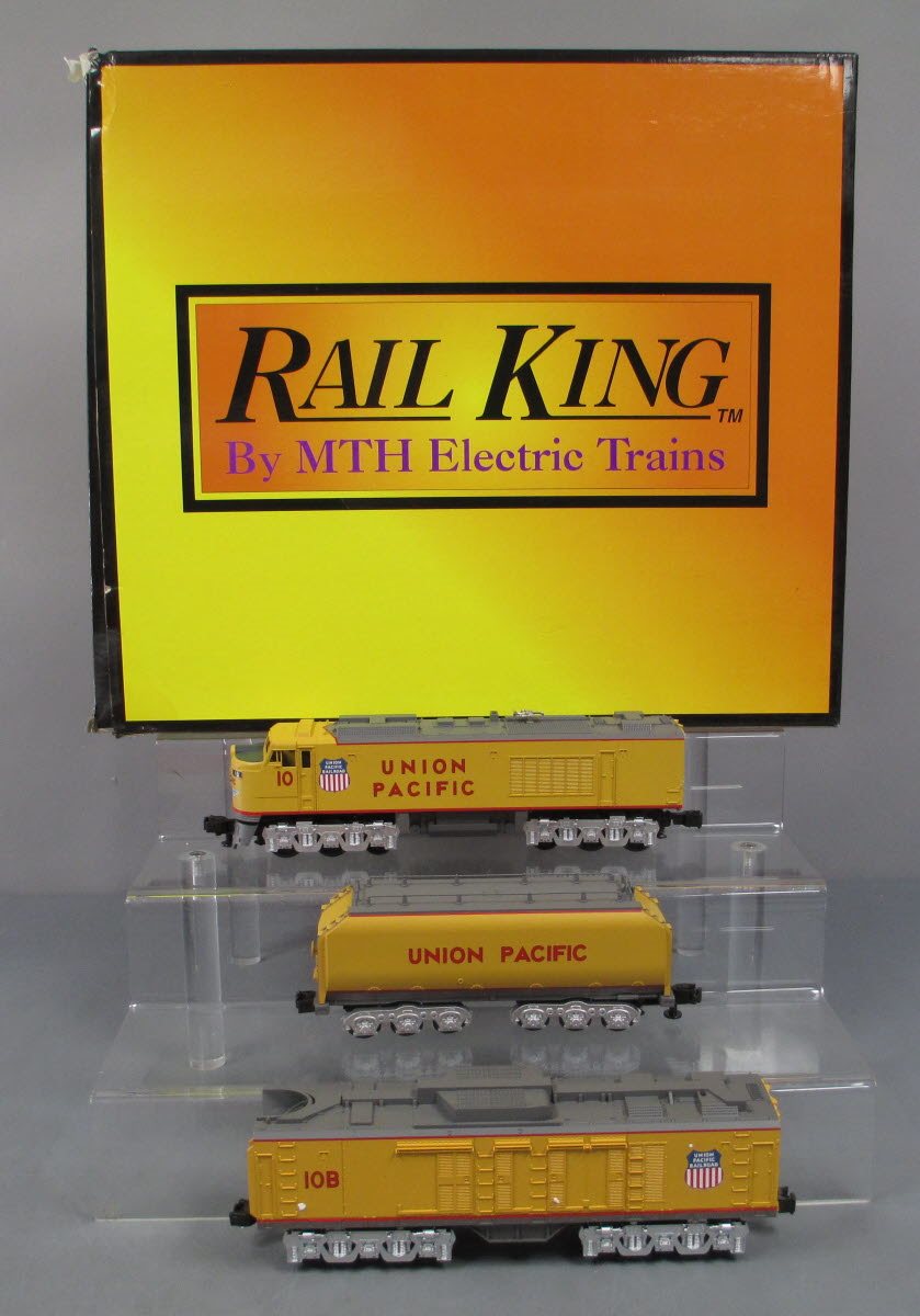 MTH 30-2009-1 O Gauge Union Pacific Gas Turbine Diesel Set w/PS1 #10/10B EX/Box