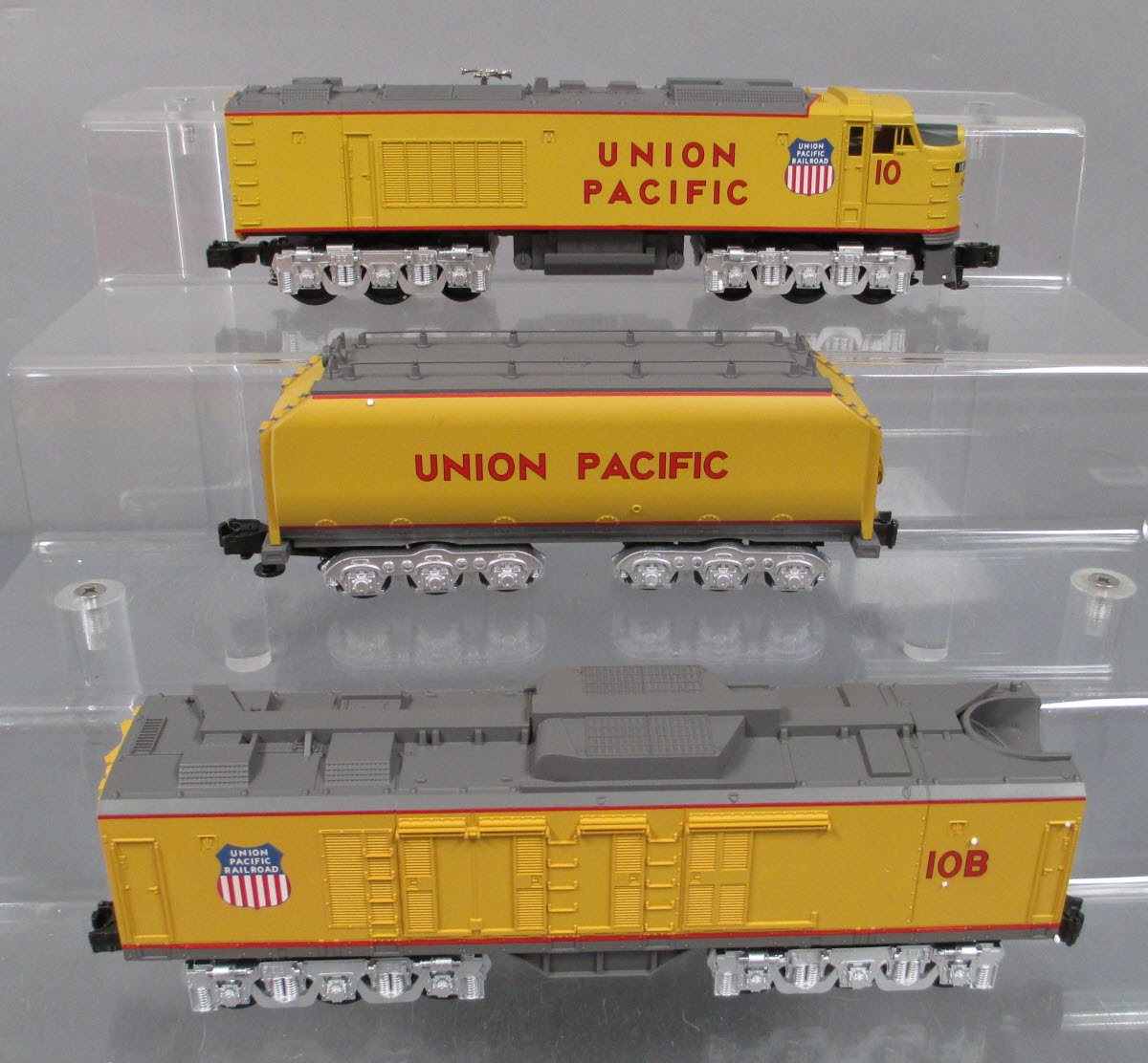 MTH 30-2009-1 O Gauge Union Pacific Gas Turbine Diesel Set w/PS1 #10/10B EX/Box