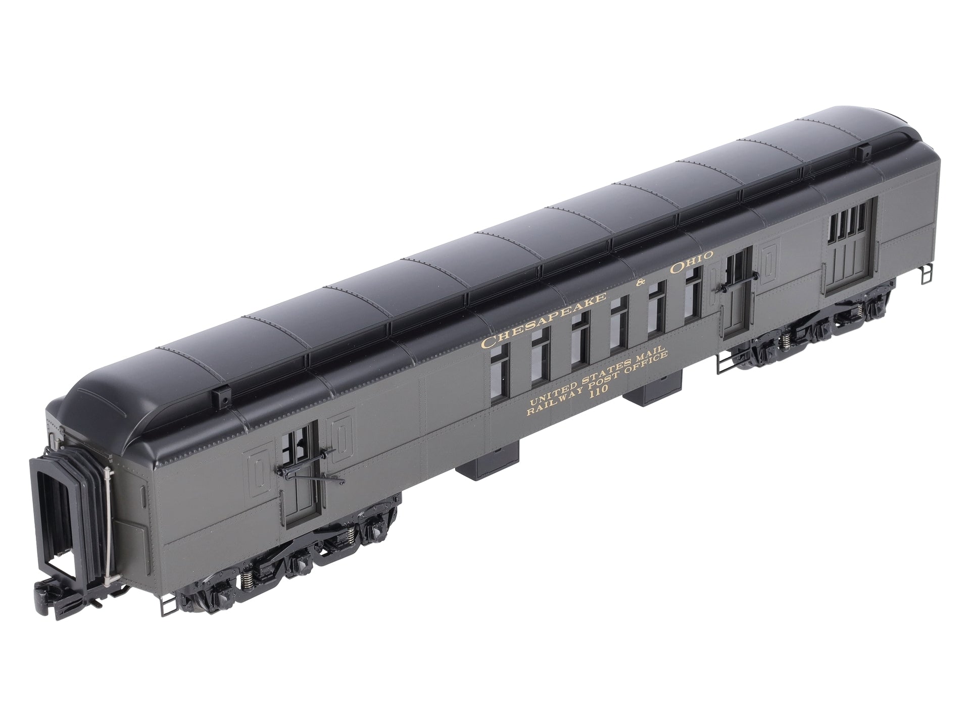 MTH 20-4284 O Gauge Chesapeake & Ohio 70' Madison RPO Passenger Car NIB