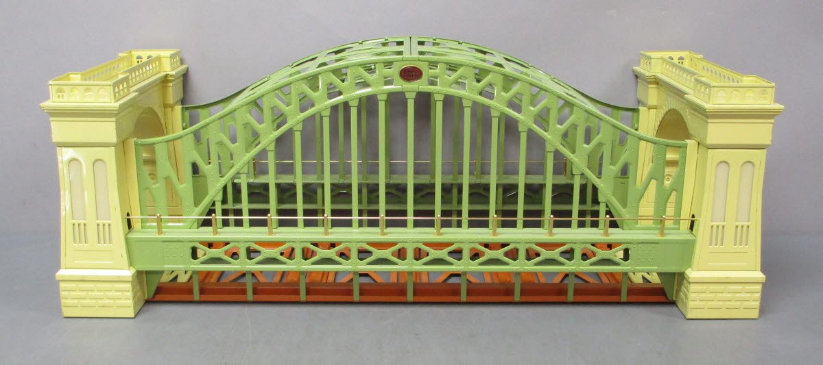 Lionel 6-32904 O Gauge Green & Cream Tinplate Hellgate Bridge #305 LN/Box
