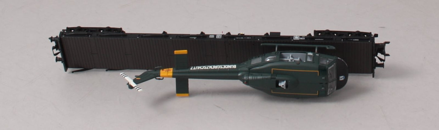 Marklin 47019 HO Scale 4MFOR Rs Flat w/ Helicopter LN/Box