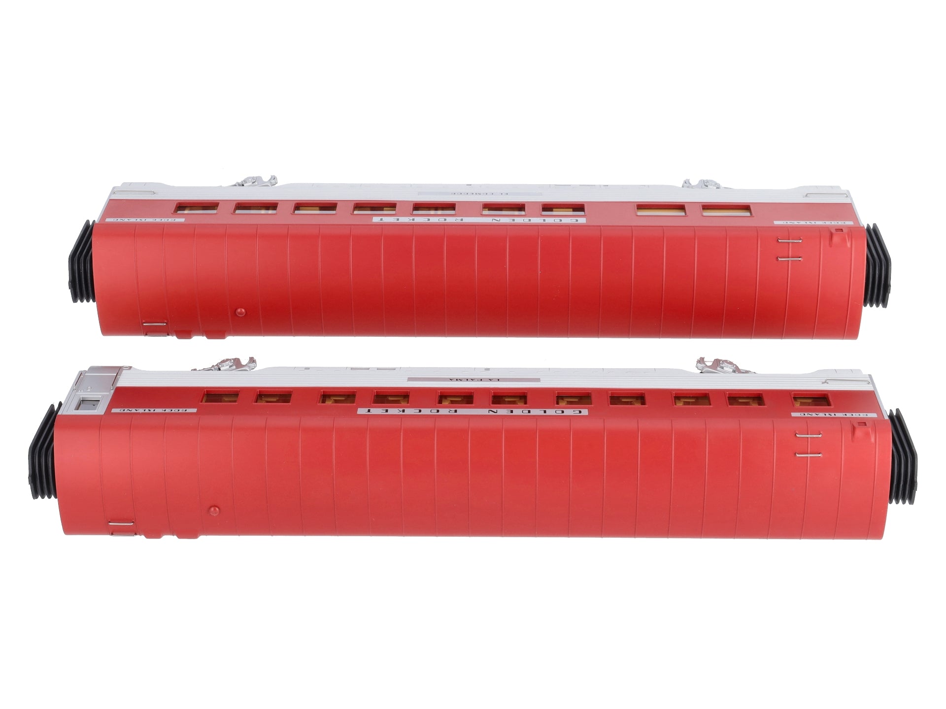 MTH 30-6710 O RI 60' Streamlined ABS Sleeper/Diner Passenger Set (Set of 2) LN/Box