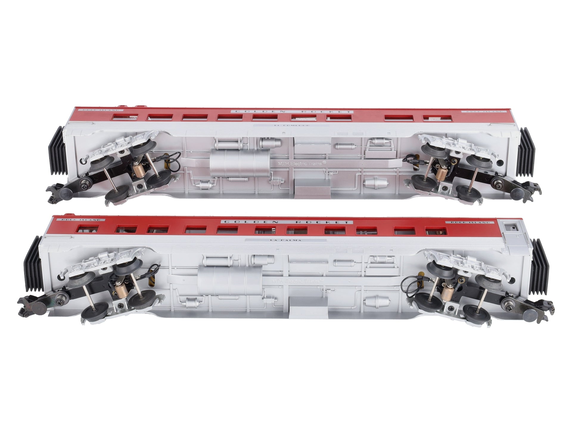 MTH 30-6710 O RI 60' Streamlined ABS Sleeper/Diner Passenger Set (Set of 2) LN/Box