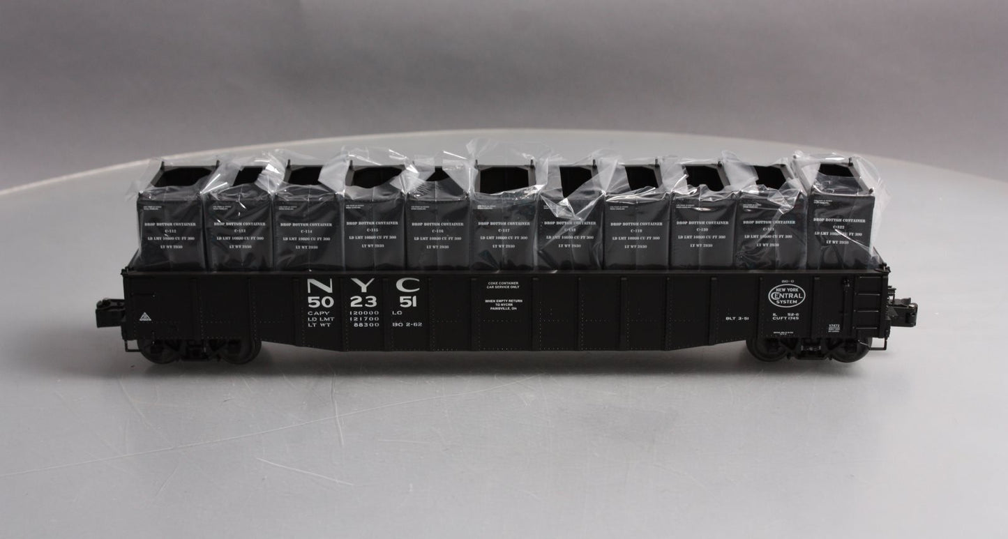 Lionel 6-17473 O Gauge New York Central PS-5 Gondola with Containers #502351 LN/Box