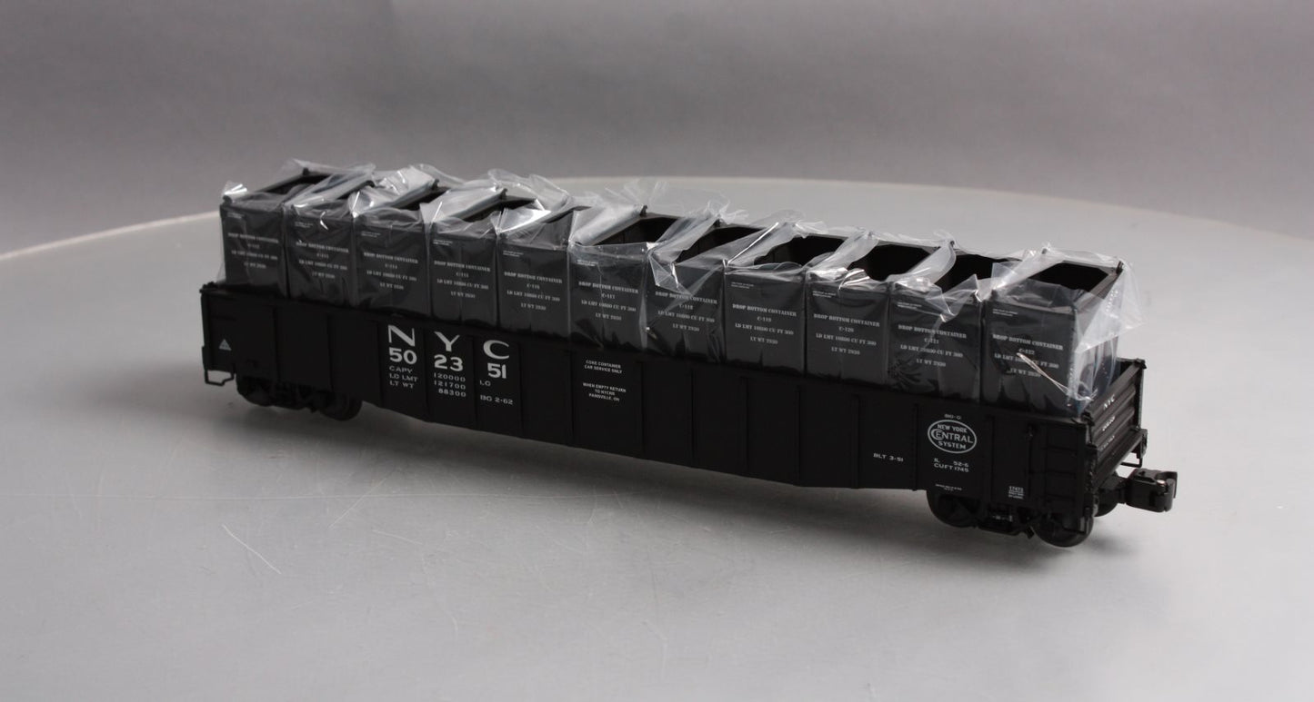 Lionel 6-17473 O Gauge New York Central PS-5 Gondola with Containers #502351 LN/Box