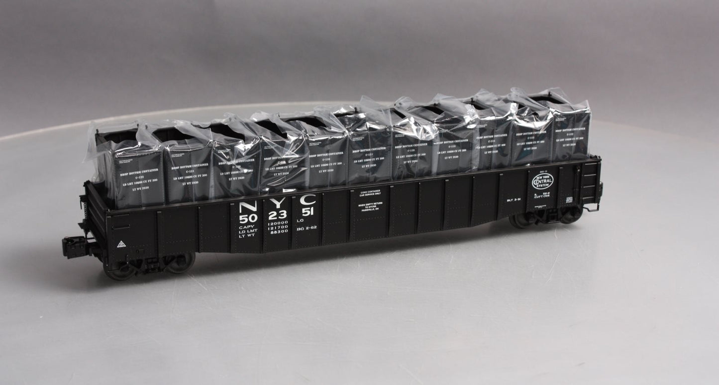 Lionel 6-17473 O Gauge New York Central PS-5 Gondola with Containers #502351 LN/Box