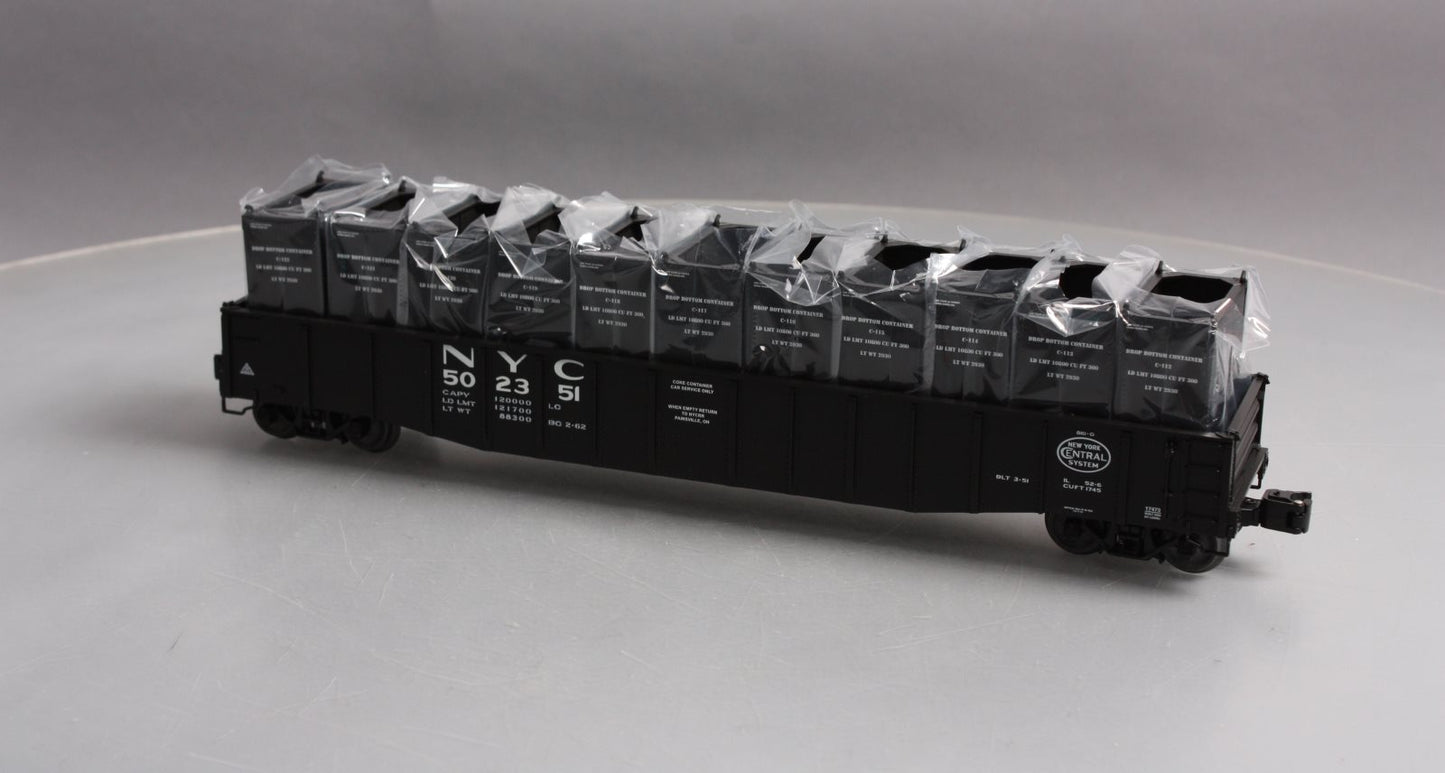 Lionel 6-17473 O Gauge New York Central PS-5 Gondola with Containers #502351 LN/Box